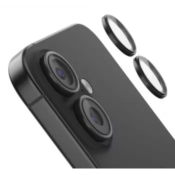 Kaamera läätse karastatud klaasist kaitse Belkin OVA181HQBK iPhone 16 / 16 Plus jaoks, 2 tk