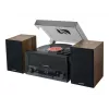 Kodune helisüsteem muse MT-120 MB — 20 W RMS, 2-suunalised kõlarid, AC 100–240 V 50/60 Hz, must/läbipaistev/puit