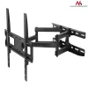 TV wall mount MACLEAN MC-760 for 32–55 inch TVs, steel, VESA up to 400x400, 30 kg, Must, 9.6–44.8 cm
