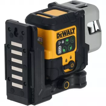 Juhtmevaba mitmejoonega laser DeWalt DCLE14301GB 3×180° ristjoon, 18 V, rohelised jooned, integreeritud Powerstack Li‑Ion aku