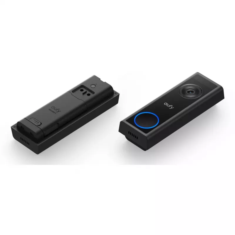 Video uksekell Eufy C31 2K MicroSD-toega, 2560×1440, 6500 mAh, juhtmega ja juhtmevaba, must