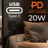 Toitejaotur MACLEAN MCE249 F/B — 2 vahelduvvoolupesa (16A + 6A) koos 2×USB-A ja 2×USB-C PD 20W, EL-pistik, must