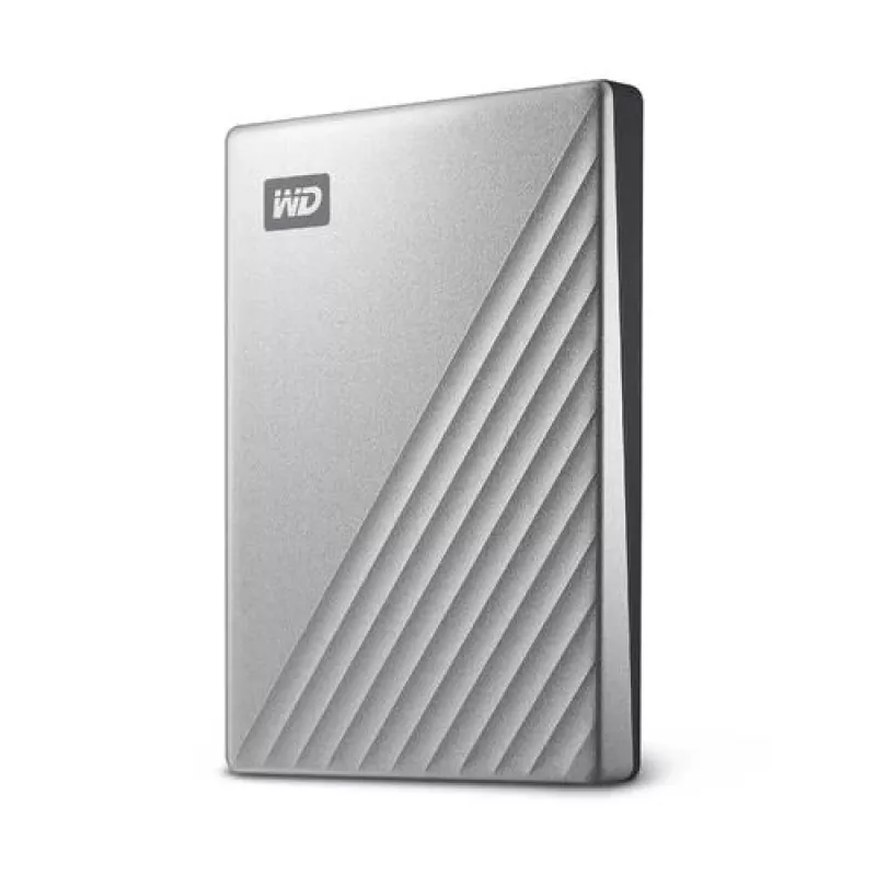 WD My Passport Ultra Mac WDBKYJ0020BSL - Kõvaketas - krüpteeritud - 2 TB - väline (kaasaskantav) - USB 3.0 (USB-C pistik) - 256-bit AES - hõbedane