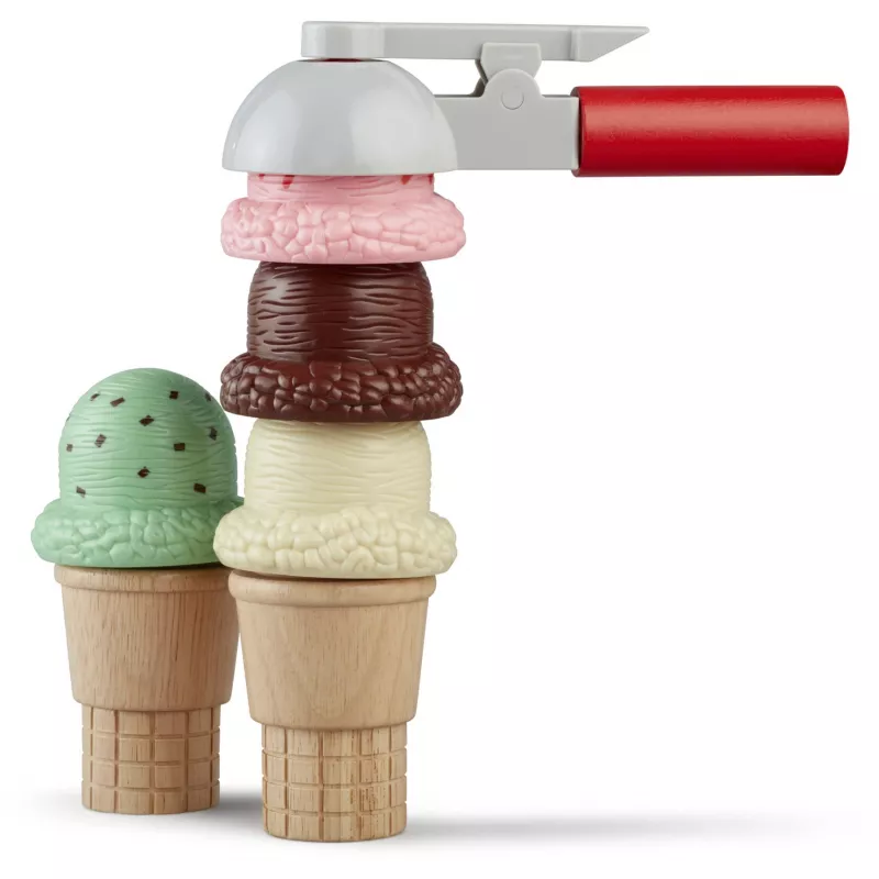 Melissa & Doug Scoop & Stack jäätisekomplekt mängukööki