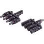 shiverpeaks ®-PV4 T-adapteri komplekt, 4/1, IP68, 1,5 kV, must (BS02-21014)