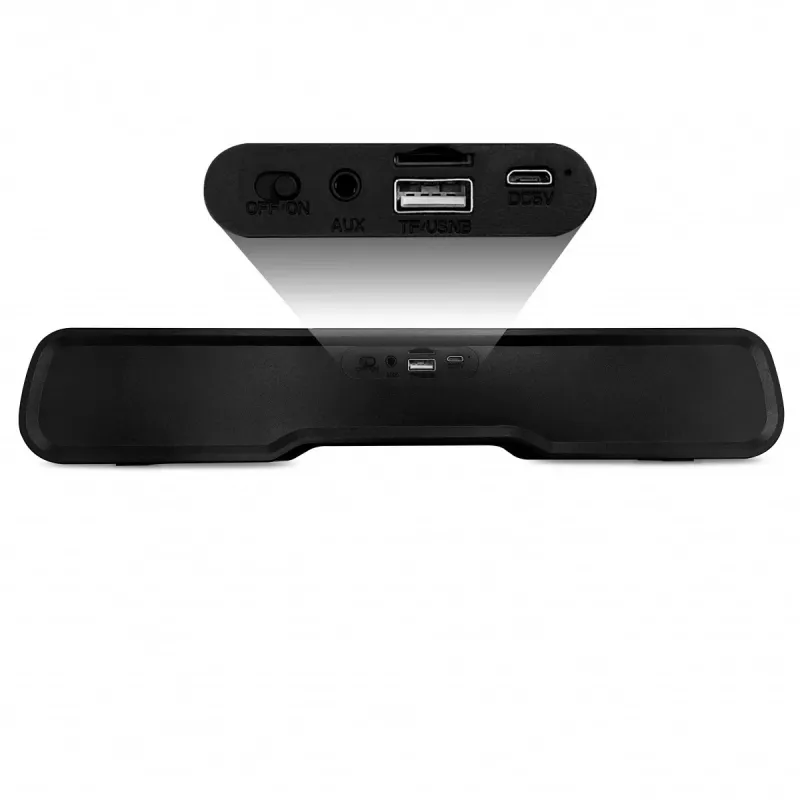 Kõlarid MEDIA‑TECH Phantom MT3180 kõlariba 450W RMS, 80W akutoitega, Bluetooth, juhtmega ja juhtmevaba, must