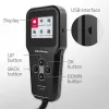 Qoltec 52489 Digitaalne aku analüsaator tester 3-in-1 LCD-ekraani ja mitmekeelse liidesega 6V | 12V | 24V | 30Ah-200Ah