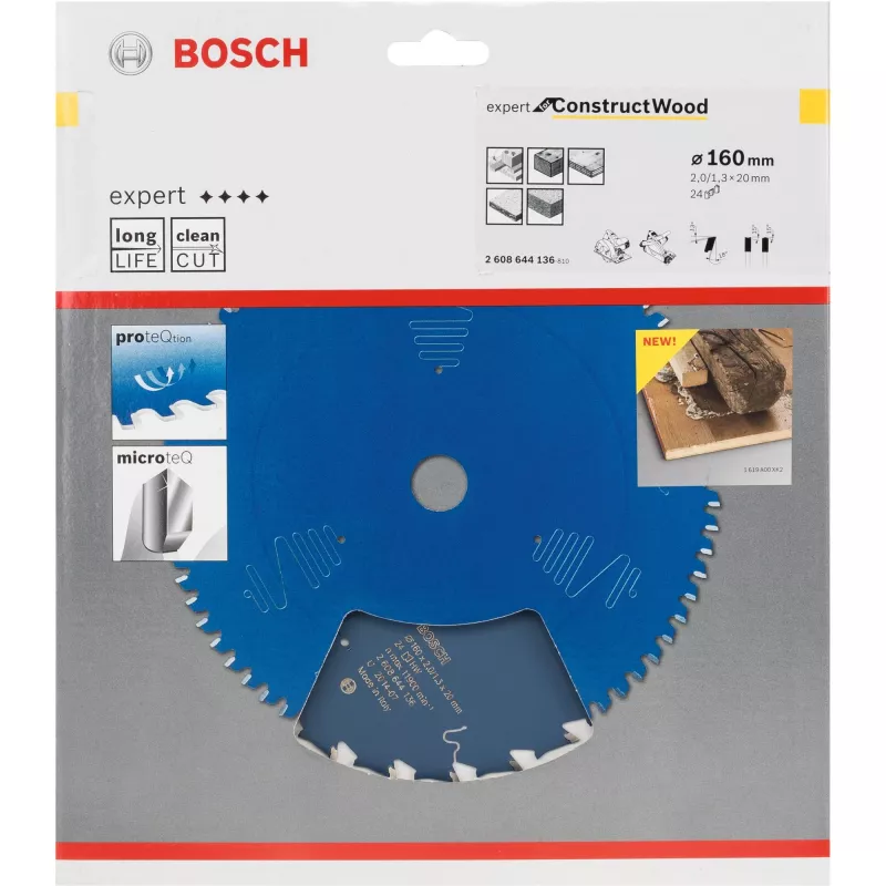 Bosch 2 608 644 136 ketassaeketas 16 cm, ava 2 cm