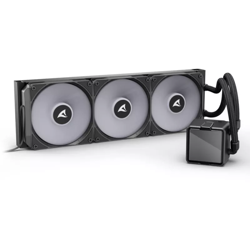 S100 ARGB – 360 mm vedelikjahutusega protsessorijahuti, must