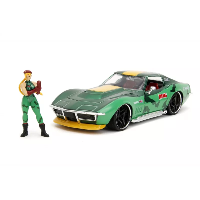 Car Jada Toys Street Fighter 1969 Chevrolet 1:24 Metallist Roheline