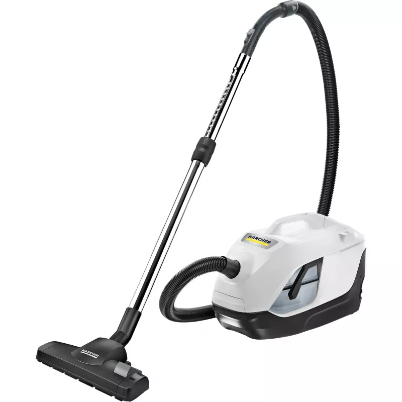 Silindertolmuimeja Karcher DS 6 — kuiv, 650 W, 2 L tolmumahtuvus, HEPA 13, 10,2 m tööraadius, teleskooptoru