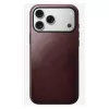 Nahast ümbris Nomad Modern iPhone 17 Pro Max (6,9 tolli) — Burgundia, nahk+TPU+PC