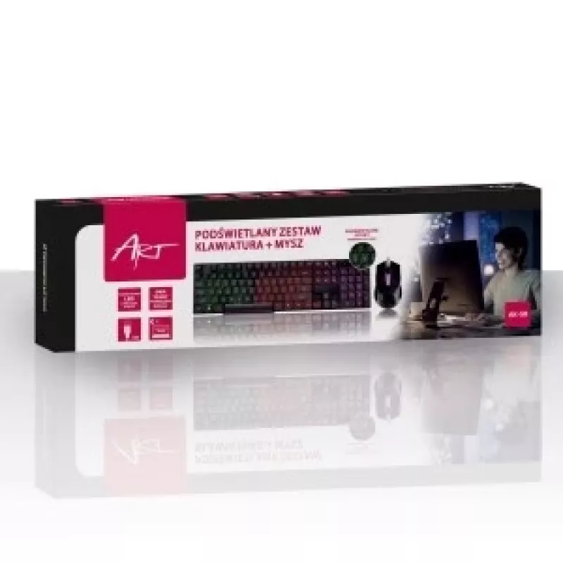 Klaviatuur ART KLART AK-50 Must