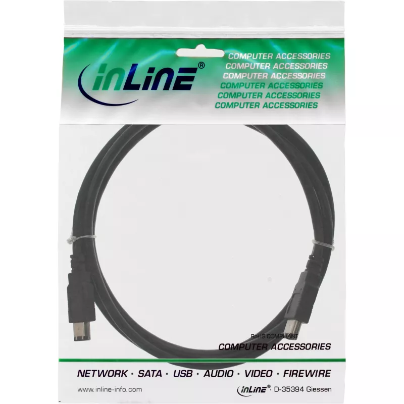 InLine FireWire 400 1394 kaabel 6 kontaktiga isane / isane 5 m