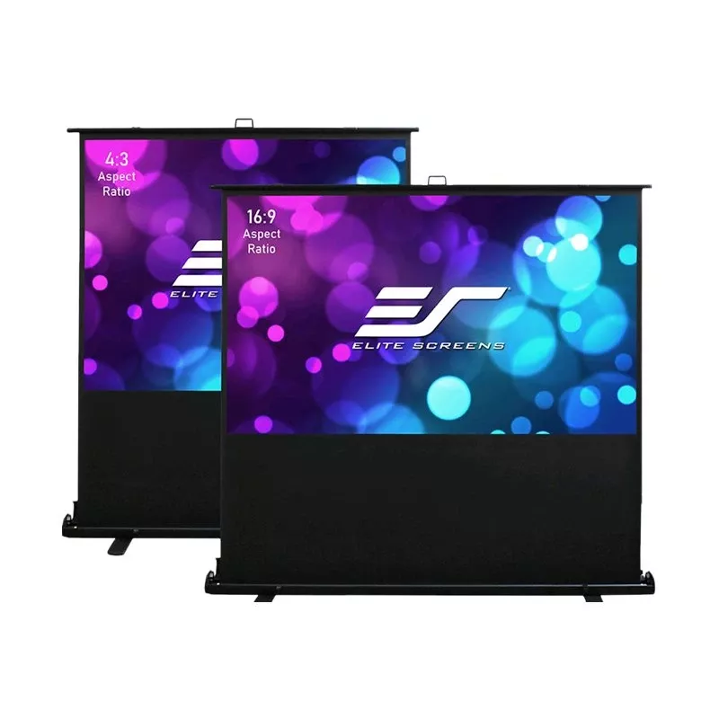Projektsiooniekraan Elite Screens ezCinema 2 — 107 tolli (2,72 m) 16:9, vaadatav laius 2,37 m, kõrgus 133,6 cm, valge/must