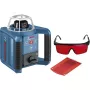 Rotationslaser GRL 300 HV Professional blau/schwarz, rote Laserlinie und Lotpunkt, mit Halterung WM 4 und Laser-Empfänger LR 1, im Koffer