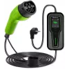 Qoltec 52465 Mobiilne laadija elektriautole 2-in-1 Type2 reguleerimisega | 3.5kW | 230V | LCD | Kaasaskantav | Seinalaadija | 5m