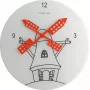NeXtime klok 8807 Windmil, Ø30 cm, seinakell, valge/must/punane