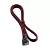 CableMod ModMesh - SATA-kaabel - Serial ATA 150/300/600 - SATA (W) paremnurkne kuni SATA (W) - 60 cm - Veripunane (CM-CAB-RSAT-N60KBR-R)