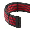 Toitekaablikomplekt CableMod PRO Series ModMesh C-Series Corsair RMi/RMx jaoks — Mustad/punased ümbrisega kaablid
