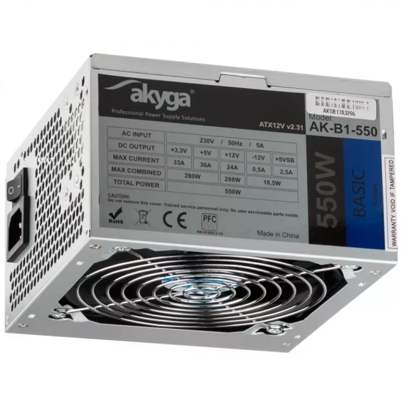 Toiteplokk Akyga AK-B1-550 550 W
