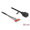DeLOCK võrgukaabel 88005 RJ45 Cat.5e 0,5 m Must