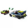 LEGO City mängukomplekt 60415 Politseiauto ja muskelauto tagaajamine — 213 tükki, 2 minifiguuri, vanusele 6+
