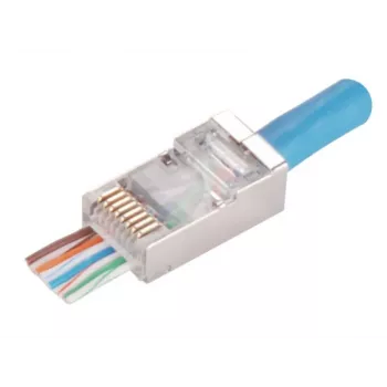 RJ45 STP Cat.5e sirge pistik Alantec WT116 pakk 100 tk, varjestatud pistik 8P8C kaablitele