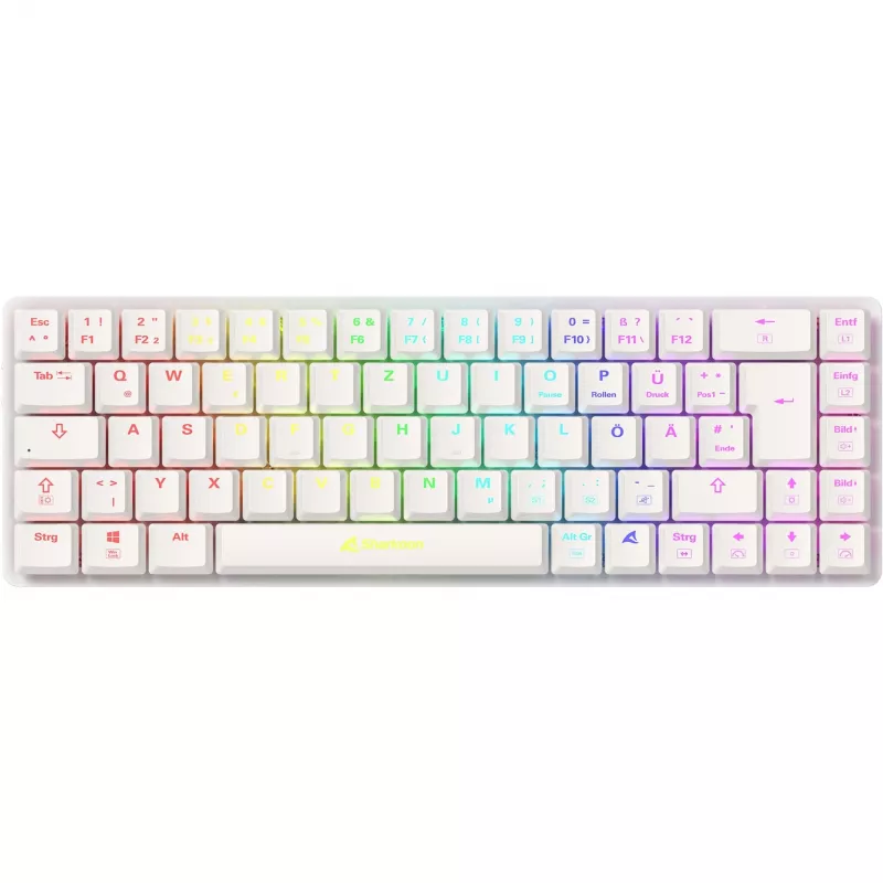 Sharkoon PureWriter W65 klaviatuur mängurile RF-juhtmevaba QWERTZ saksa must