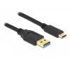 USB-kaabel DeLOCK SuperSpeed USB 3.2 Gen 2 Type-A to USB-C 3 m