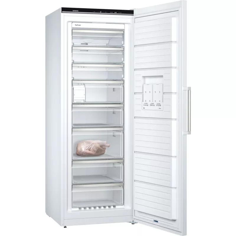 Siemens iQ500 GS58NAWCV sügavkülmuti Püstseisev sügavkülmuti Eraldiseisev 366 L Valge