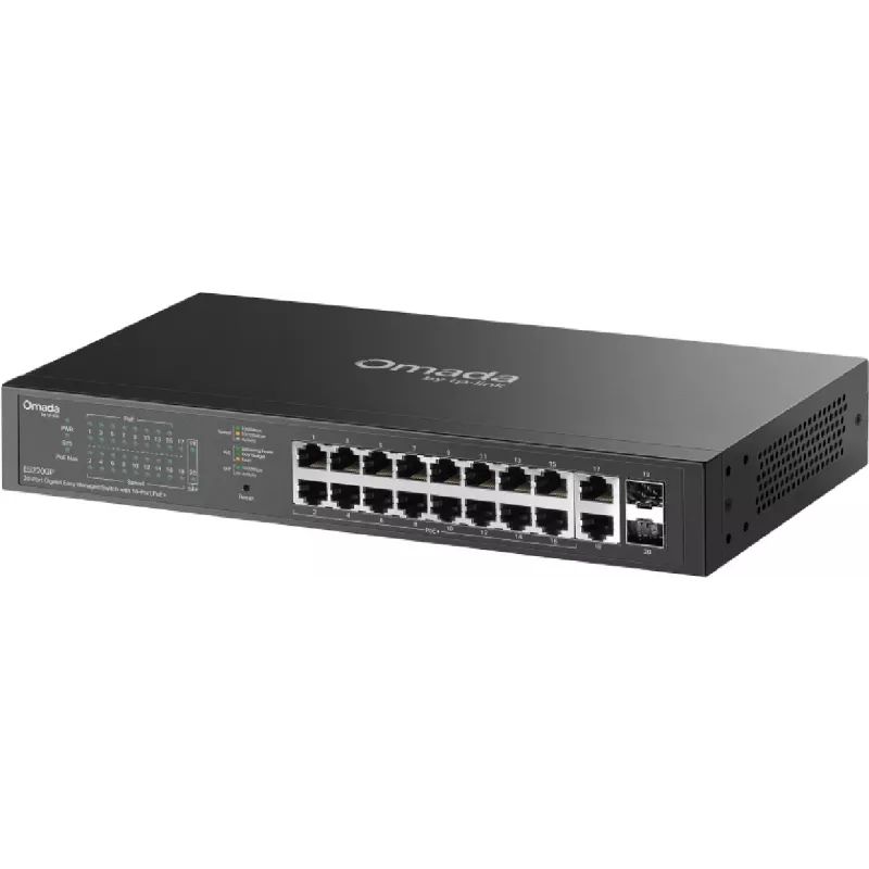 Võrgukommutaator TP-LINK OMADA ES220GP hallatav 18x Gigabit (10/100/1000) PoE+ toega