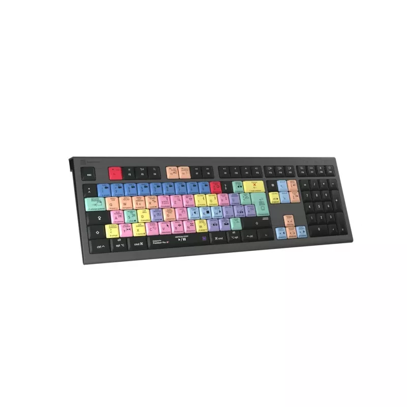 Logickeyboard Adobe Premiere Pro CC Astra 2 klaviatuur, universaalne, USB, QWERTZ, saksa, hall