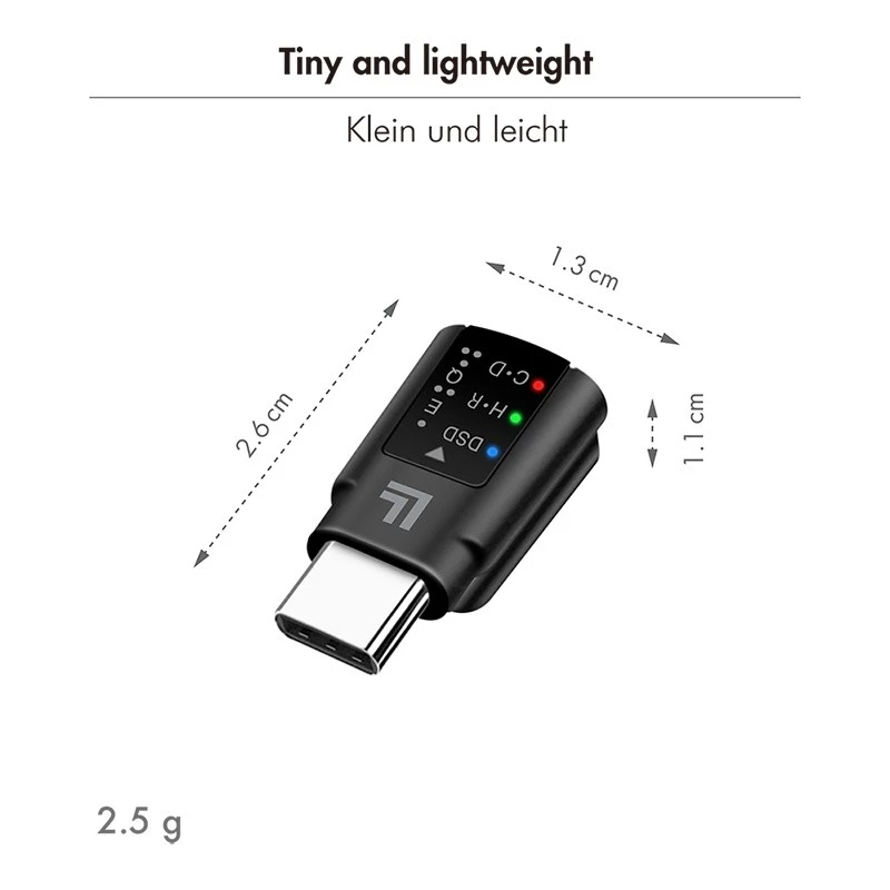 LogiLink USB-C DAC heliadapter. USB-C/M kuni 3,5 mm/F. Must