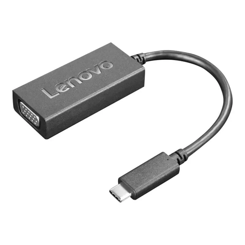 Lenovo 4X90M42956 videokaabli adapter VGA (D-Sub) USB USB-C Must