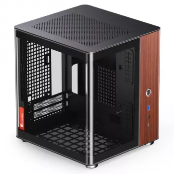 PC-korpus Jonsbo TK-0, minitorn, Mini-ITX, must