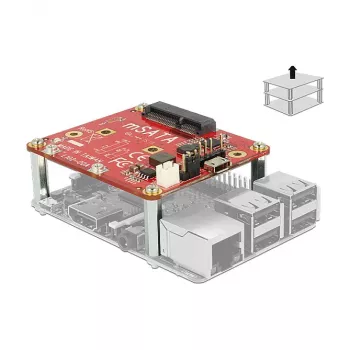 Sisemine mSATA-adapter DELOCK 62648 Micro-USB hostiliidesega, 6 Gbit/s, 65×56×12 mm