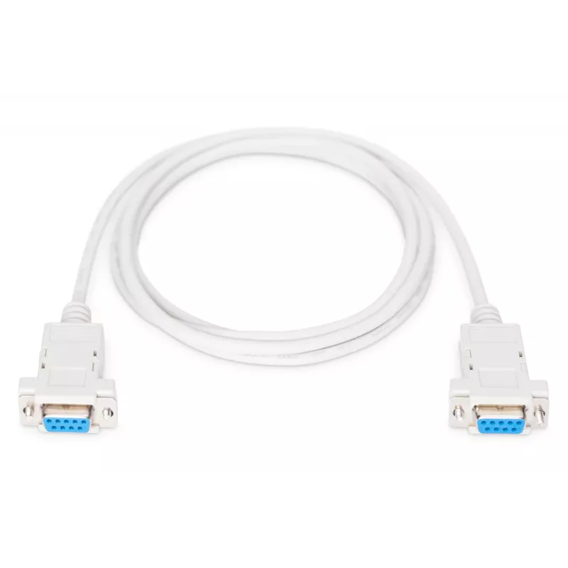 Assmann Zero-Modem ühenduskaabel. D-Sub9 F/F. 1,8 m. klappkestad. beež (AK-610100-018-E)