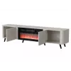 TV-kapp Cama Meble Volare 200 x 39 x 49 cm kašmiir elektrilise kaminaga