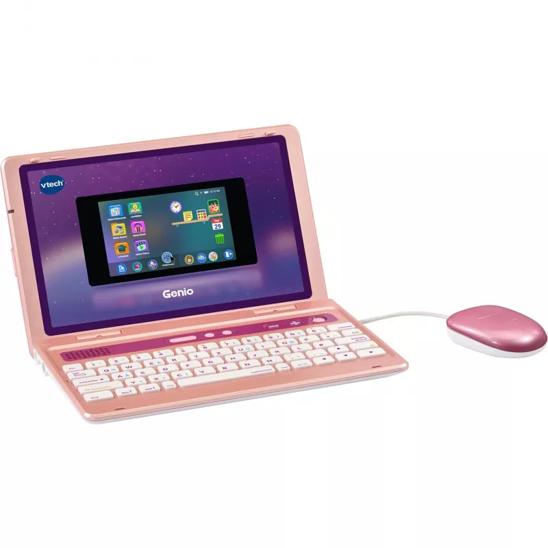 VTech Genio Lernlaptop roosa — laste õppesülearvuti, interaktiivne õppeseade