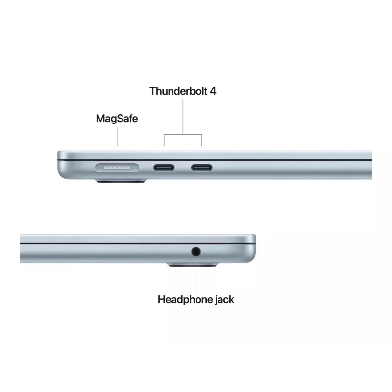 MacBook Air 13, taevasinine, M4 (10-tuumaline CPU/10-tuumaline GPU), 16 GB, 512 GB, saksa keel, 35 W kahe USB-C pordiga toiteadapter, MC6U4D/A