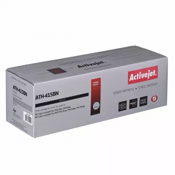 Activejet ATH-415BN toonerikassett (HP 415A W2030A asendus; Supreme; 2,400 lehekülge; must) koos kiibiga