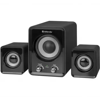 DEFENDER Z4 juhtmega 2.1 kõlarid, 11 W RMS, mustad, USB 5V toide, 3,5 mm kõrvaklapi väljund
