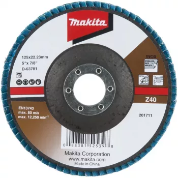 Makita - lihvketas - metallile, roostevabale terasele, värvilisele metallile - 125 mm - tera: Z40 (D-63781)