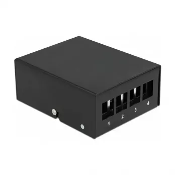 Patch Panel DeLOCK Keystone 4 porti Must