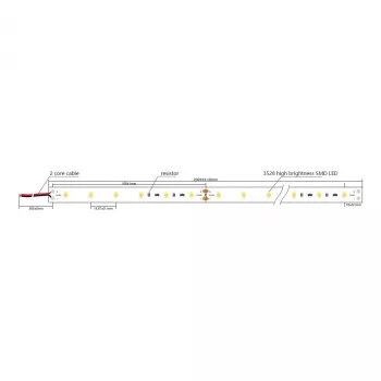 Synergy 21 LED Flex Ribalint 2835 - 60 WW DC24V 96W IP20 ULS 20m