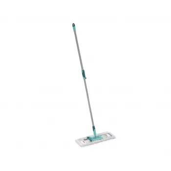 Mop Leifheit Profi Cotton Plus Fiber 420 mm — mikrokiust puhastuslapp laminaadile ja plaatidele, türkiis/valge