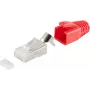 Juhtmepistik RJ-45 ShiverPeaks 72067-10R punane valge