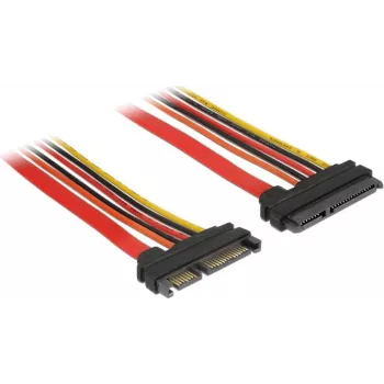 SATA kaabel DeLOCK 84919 0,3 m SATA 22-kontaktiline must oranž punane kollane