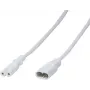 LogiLink - Toitepikenduskaabel - IEC 60320 C8 isane IEC 60320 C7 emasele - 2 m - Vormitud - Valge